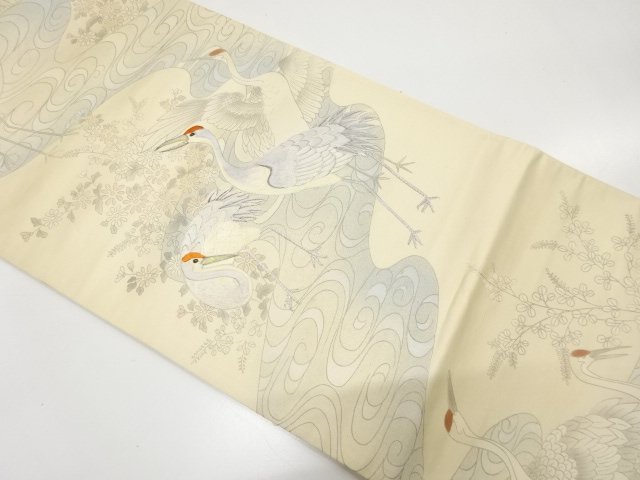 JAPANESE KIMONO / CRANE / CHRYSANTHEMUM / BUSH CLOVER PATTERN RUNNING 